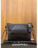 (MICROCHIP) CHANEL GABRILLE QUILTED AGED CALFKSIN MEDIUM BAG