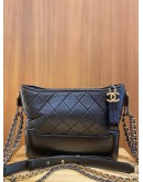 (MICROCHIP) CHANEL GABRILLE QUILTED AGED CALFKSIN MEDIUM BAG