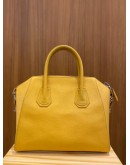 GIVENCHY ANTIGONA MINI YELLOW GRAINED LEATHER HANDLE BAG