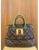 LOUIS VUITTON LIMITED EDITION MONOGRAM CANVAS PYTHON & OSTRICH ETOILE EXOTIQUE TOTE HANDLE BAG