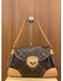 LOUIS VUITTON BEVERLY MM MONOGRAM CANVAS GOLD HARDWARE SHOULDER BAG