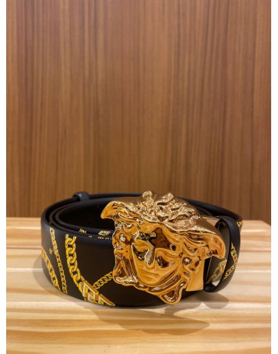 VERSACE MEDUSA BUCKLE REVERSIBLE BELT SIZE 105/42 -FULL SET-