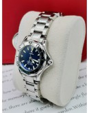 OMEGA SEAMASTER BLUE DIAL LADIES WATCH 29MM QUARTZ