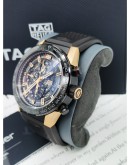 TAG HEUER CARRERA SKELETON ROSE GOLD MEN'S WATCH 45MM AUTOMATIC FULL SET