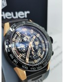 TAG HEUER CARRERA SKELETON ROSE GOLD MEN'S WATCH 45MM AUTOMATIC FULL SET