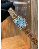 FRANCK MULLER CURVEX REF 1752 QZ 18K ROSE GOLD 25MM x 35MM QUARTZ YEAR 2017 WATCH -FULL SET-