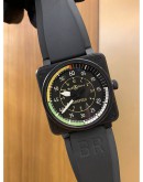 BELL & ROSS BR 01-92 AIRSPEED REF BR01-92SAS GREEN DIAL SCALE LIMITED TO 999 PIECES WORLWIDE 46MM AUTOMATIC YEAR 2018 WATCH