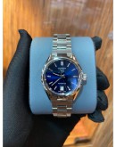 (BRAND NEW) 2023 TAG HEUER CARRERA LADY REF WBN2411 BLUE DIAL 29MM AUTOMATIC WARRANTY UNTIL 2025 -FULL SET-