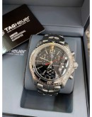 TAG HEUER LINK CHRONOGRAPH REF CT1110 41MM QUARTZ UNISEX WATCH FULL SET