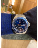 TAG HEUER FORMULA 1 GRANDE DATE REF WAZ1010 BLUE DIAL 43MM QUARTZ YEAR 2017 WATCH -FULL SET-