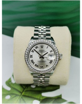 ROLEX DATEJUST LADIES WATCH REF279384 28MM AUTOMATIC FULL SET