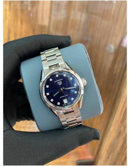 (BRAND NEW ) TAG HEUER LADY CARRERA CALIBRE 9 BLUE DIAMOND DIAL AUTOMATIC 29MM YEAR 2022 WATCH