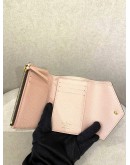 LOUIS VUITTON VICTORINE WALLET IN BROWN MONOGRAM CANVAS AND ROSE BALLERINE PINK COWHIDE LEATHER