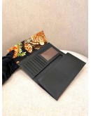 SALVATORE FERRAGAMO LEOPARD PRINT CANVAS LONG WALLET