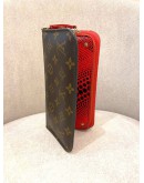 LOUIS VUITTON RED POLCADOT BI-FOLD MONOGRAM CANVAS LONG WALLET