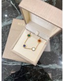 (BRAND NEW) 2024 BVLGARI BRACELET 18K ROSE GOLD WITH CARNELIAN, LAPIS, MALACHITE AND MOTHER OF PEARL ELEMENTS SIZE S -FULL SET-