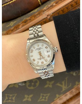 2003 ROLEX LADY DATEJUST 26 REF 69174 WHITE NUMERALS DIAL 26MM AUTOMATIC WATCH