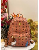 (LIKE NEW) MCM SMALL HIDE AND SEEK RABBIT STARK COGNAC BACKPACK