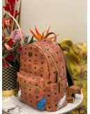 (LIKE NEW) MCM SMALL HIDE AND SEEK RABBIT STARK COGNAC BACKPACK