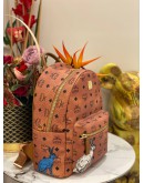 (LIKE NEW) MCM SMALL HIDE AND SEEK RABBIT STARK COGNAC BACKPACK