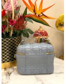 (BRAND NEW) CHRISTIAN DIOR TRAVER VANITY CASE IN CANNAGE LAMBSKIN LEATHER -FULL SET-