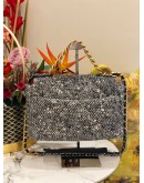 MICROCHIP CHANEL 19 TWEED QUILTED CC LOGO FLAP CROSSBODY BAG WITH 3 TONE HARDWARE