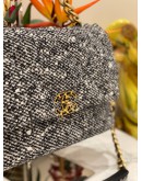 MICROCHIP CHANEL 19 TWEED QUILTED CC LOGO FLAP CROSSBODY BAG WITH 3 TONE HARDWARE