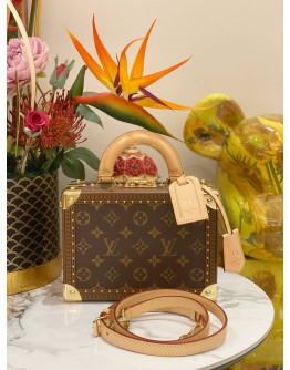 LOUIS VUITTON PETITE MALLE MONOGRAM CANVAS WITH GOLD HARDWARE
