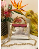 GUCCI BAMBOO 1947 MINI TOP HANDLE BAG IN METALLIC PYTHON
