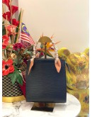LOUIS VUITTON BLACK EPI LEATHER FIGARI MM BAG