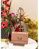 (LIKE NEW) FURLA 1927 CROSSBODY IVY PINK TEXTURED LEATHER WOMAN