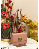 (LIKE NEW) FURLA 1927 CROSSBODY IVY PINK TEXTURED LEATHER WOMAN