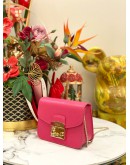 (LIKE NEW) FURLA METROPOLIS MINI CROSSBODY IN HOT PINK - FULL SET-