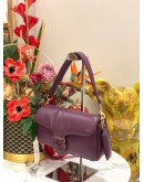 COACH PILLOW TABBY 26 SHOULDER BAG IN PURPLE CALFSKIN LEATHER