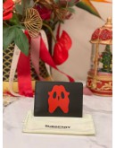 BURBERRY MONSTER GRAPHIC LEATHER CARD HOLDER 