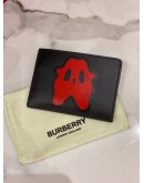 BURBERRY MONSTER GRAPHIC LEATHER CARD HOLDER 