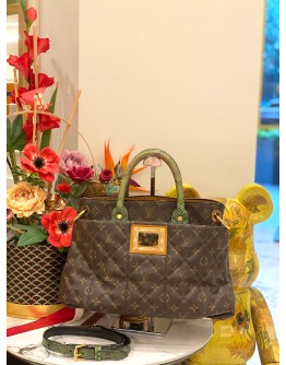 (LIKE NEW) LOUIS VUITTON LIMITED EDITION MONOGRAM CANVAS PYTHON & OSTRICH ETOILE EXOTIQUE TOTE HANDLE BAG