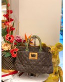 (LIKE NEW) LOUIS VUITTON LIMITED EDITION MONOGRAM CANVAS PYTHON & OSTRICH ETOILE EXOTIQUE TOTE HANDLE BAG