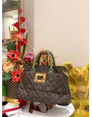 (LIKE NEW) LOUIS VUITTON LIMITED EDITION MONOGRAM CANVAS PYTHON & OSTRICH ETOILE EXOTIQUE TOTE HANDLE BAG