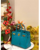 (LIKE NEW) 2016 HERMES BIRKIN 30 TOP HANDLE BAG IN VERT VERONE EPSOM LEATHER -FULL SET-