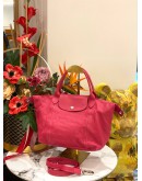 LONGCHAMP LE PLIAGE LEATHER TOP HANDLE BAG WITH STRAP