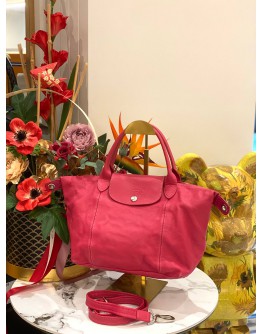 LONGCHAMP LE PLIAGE LEATHER TOP HANDLE BAG WITH STRAP