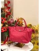 LONGCHAMP LE PLIAGE LEATHER TOP HANDLE BAG WITH STRAP