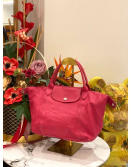 LONGCHAMP LE PLIAGE LEATHER TOP HANDLE BAG WITH STRAP