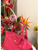 LONGCHAMP LE PLIAGE LEATHER TOP HANDLE BAG WITH STRAP