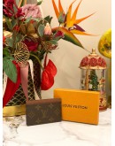 (LIKE NEW) LOUIS VUITTON CARD HOLDER MONOGRAM CANVAS - FULL SET -