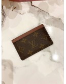 (LIKE NEW) LOUIS VUITTON CARD HOLDER MONOGRAM CANVAS - FULL SET -