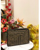 (LIKE NEW) VERSACE STUDDED LEATHER CLUTCH -FULL SET-