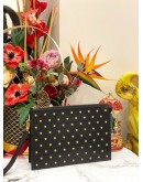 (LIKE NEW) VERSACE MEDUSA STUDDED CLUTCH BAG -FULL SET-