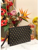 (LIKE NEW) VERSACE MEDUSA STUDDED CLUTCH BAG -FULL SET-